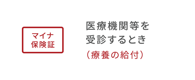 保険証を提示して治療を受けるとき（療養の給付）