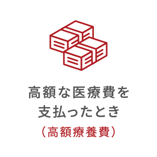 高額な医療費を支払ったとき（高額療養費）