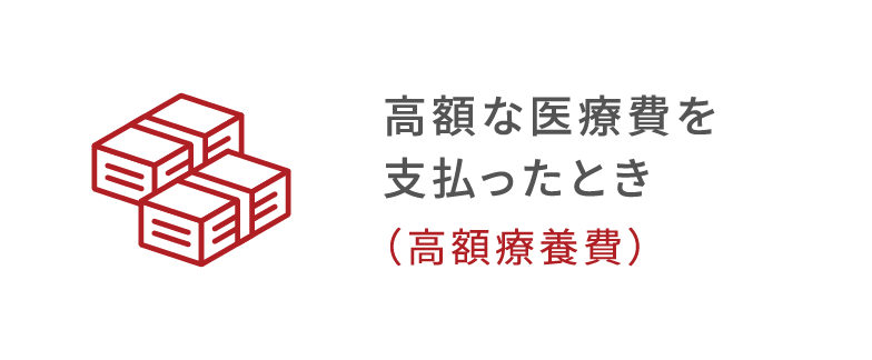 高額な医療費を支払ったとき（高額療養費）