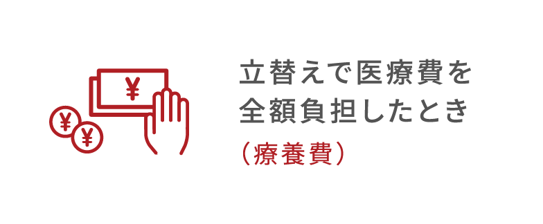 医療費の全額を負担したとき（療養費）