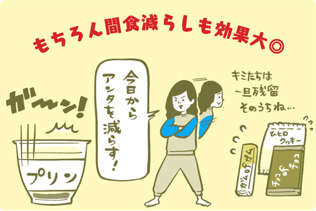 もちろん間食減らしも効果大