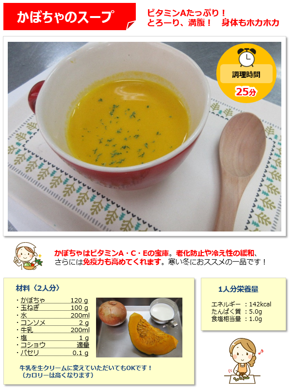 レシピR2.11かぼちゃスープ②