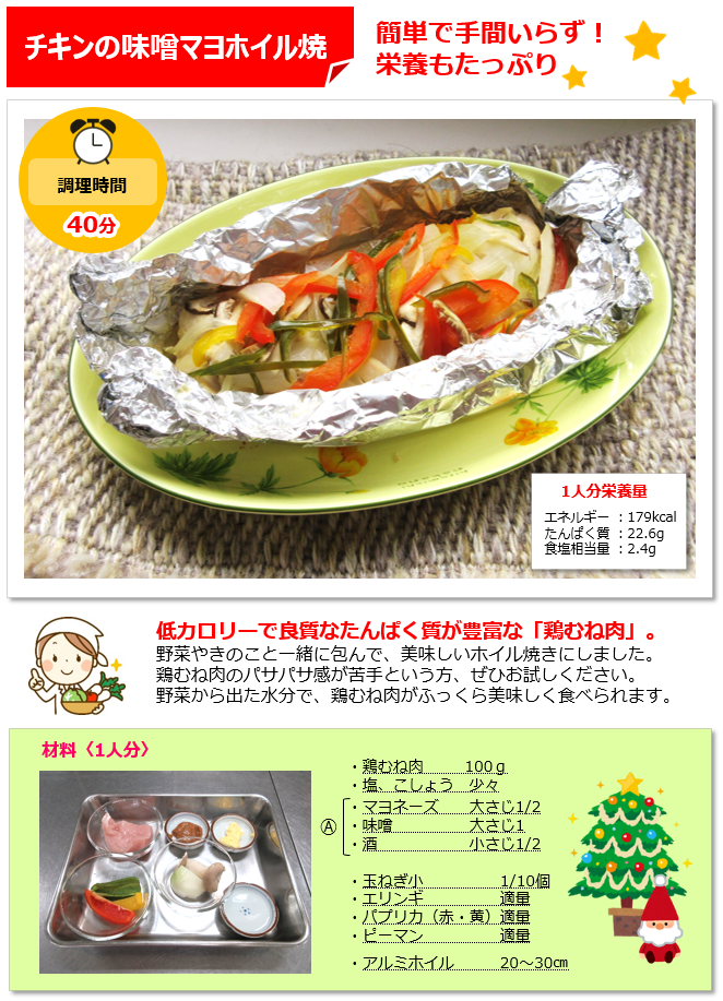 レシピR3.12チキンの味噌マヨホイル焼き②