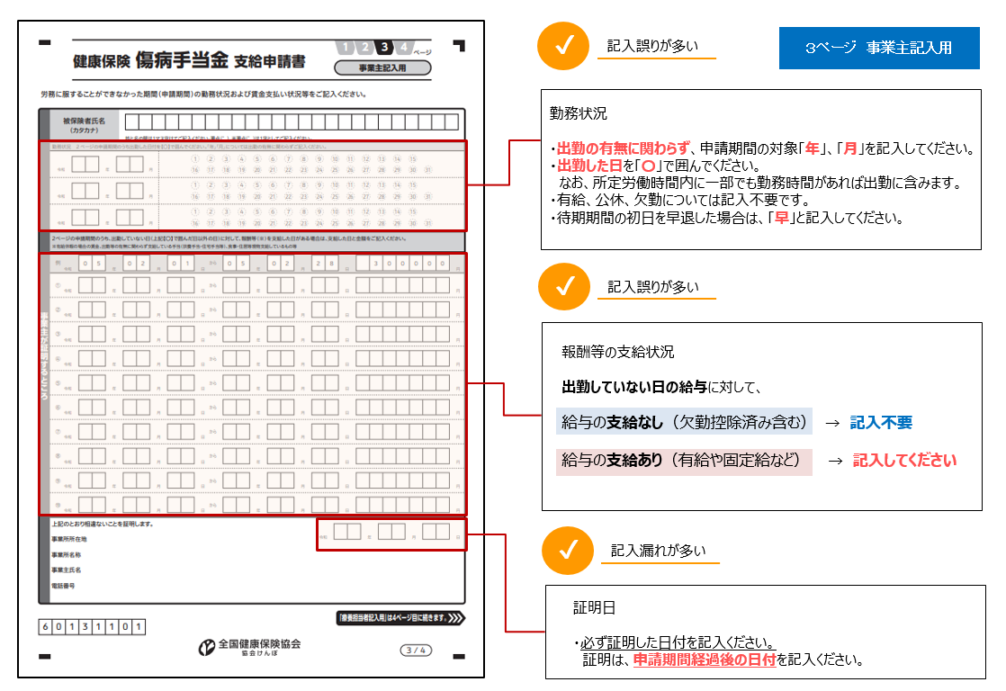 記入のポイント(③)