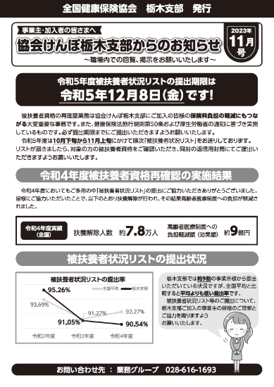 納入告知書同封リーフレット　R5.11　イメージ