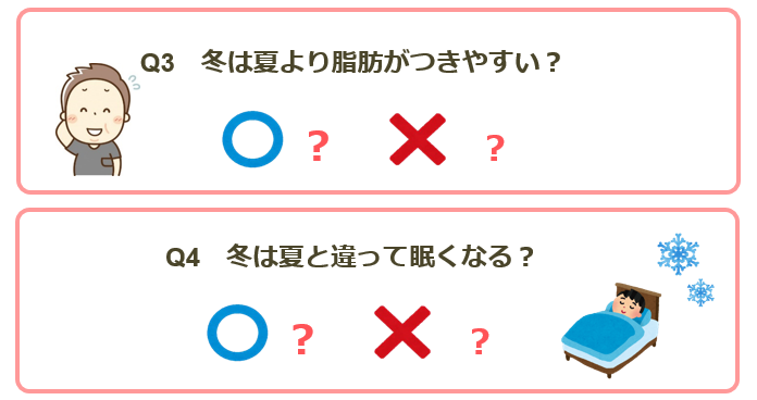 冬の健康知識クイズ③