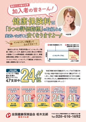 R5年度インセンティブ制度結果チラシのイメージ(井出さん)