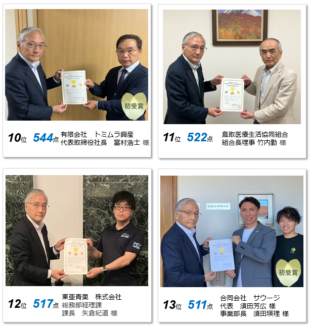 令和6年度　支部長表彰10-13