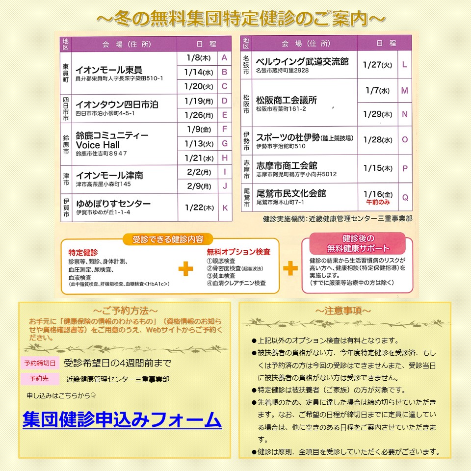 R7商業施設等での集団健診