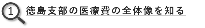 徳島支部の医療費の全体像を知る