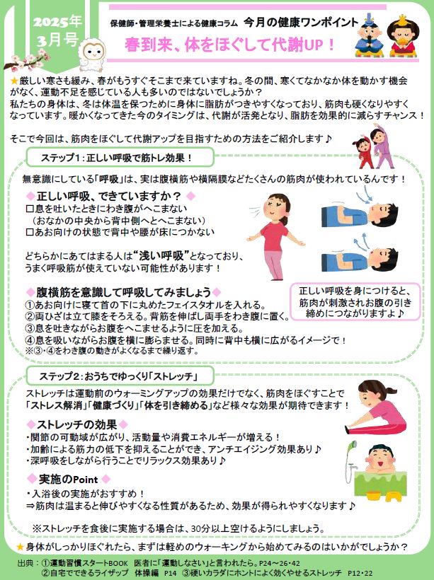 差し替え　健康ワンポイント　R7