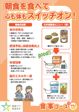 朝食を食べて心も体もスイッチオン！