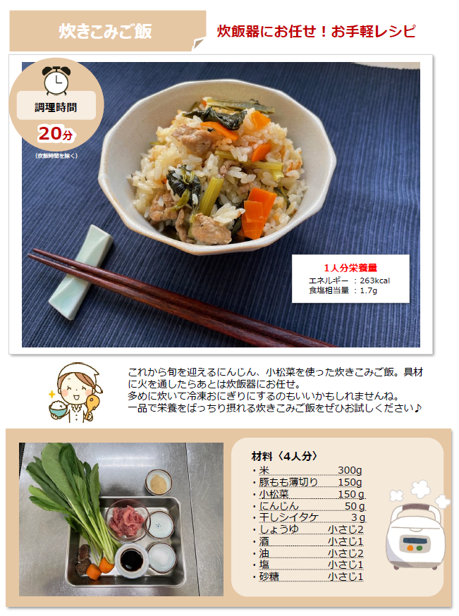 レシピR6.11炊きこみご飯②