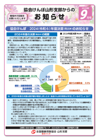 納入告知書同封チラシ令和7年9月号