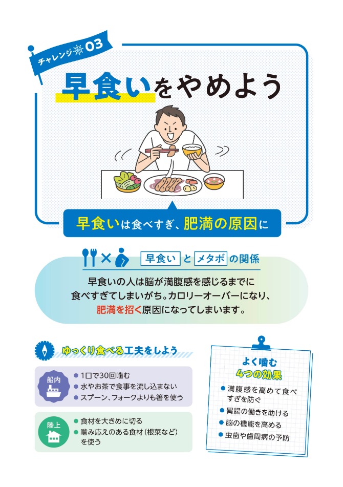 船員向け健康づくり冊子『ヘルスコンパス』より抜粋「食事編⑤」
