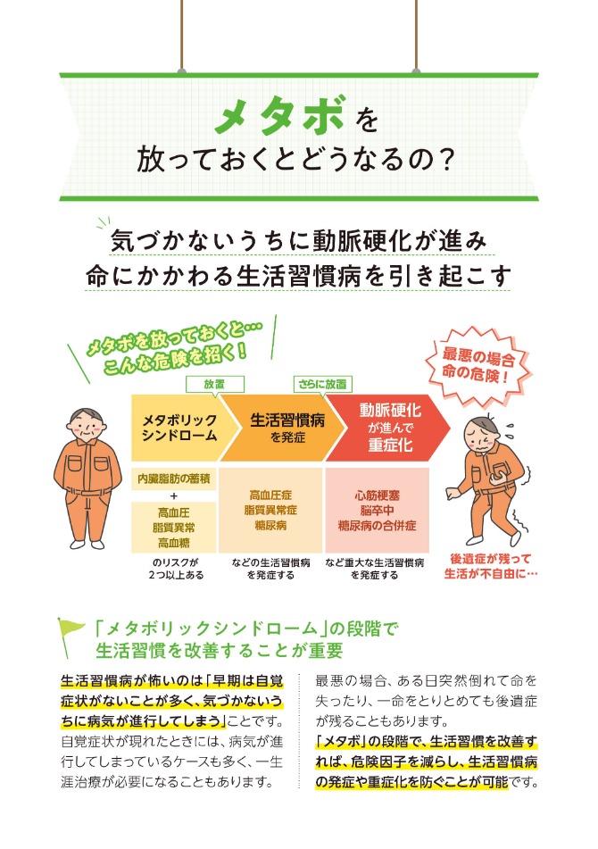 メタボを放っておくとどうなるの？