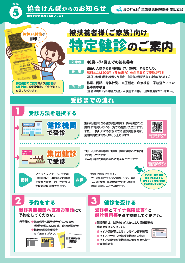 協会けんぽからのお知らせR8.5