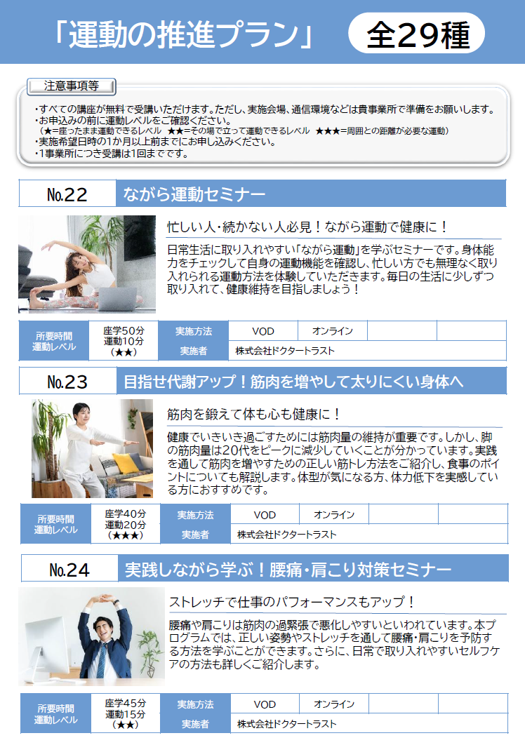 運動の推進プランサムネイル画像