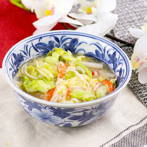 レタスのトロ卵スープ