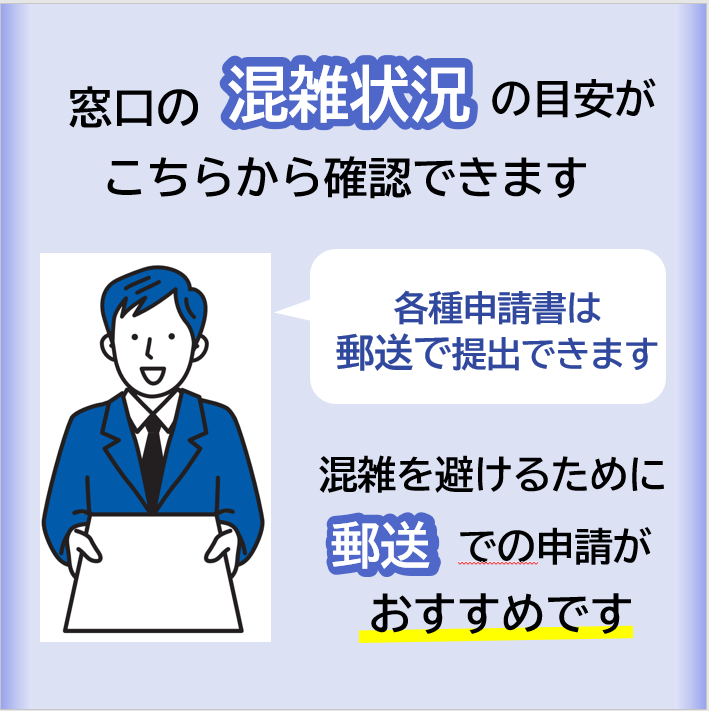 窓口の混雑状況