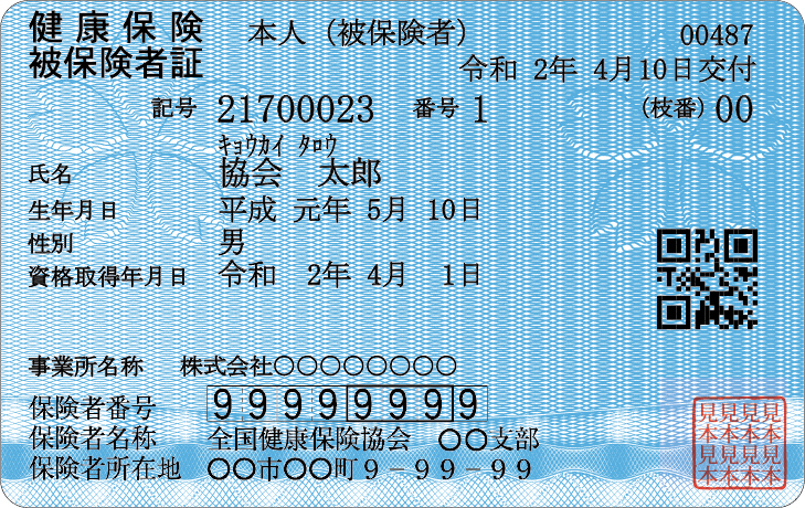 健康保険被保険者証