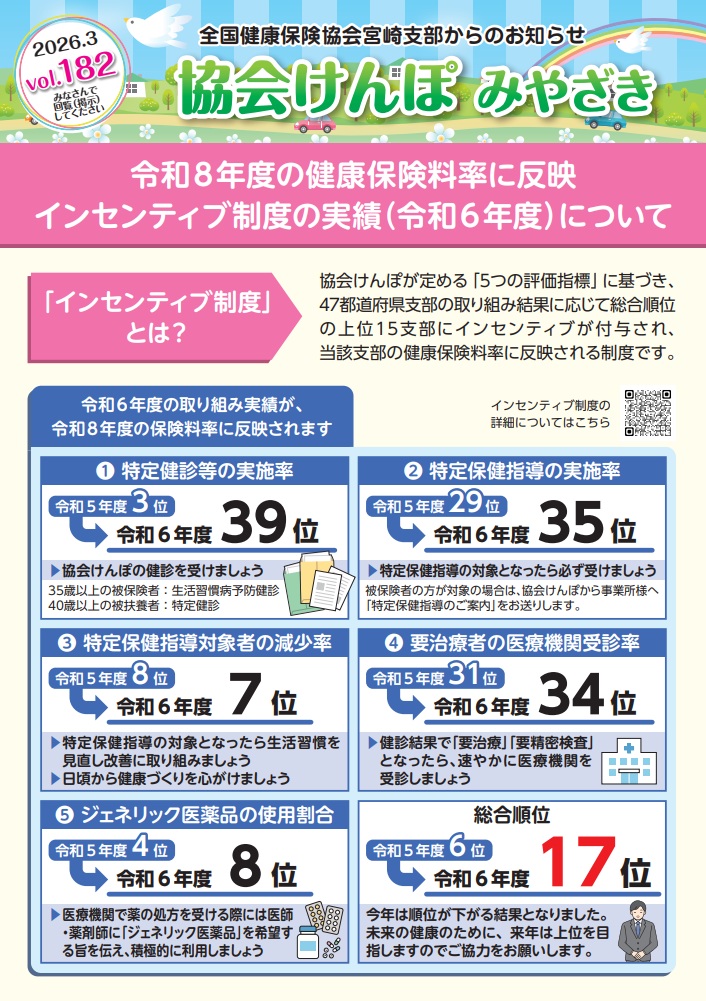 協会けんぽみやざき3月号
