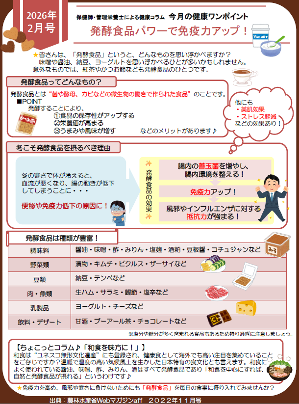 健康ワンポイント R8.2差し替え