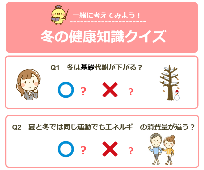 冬の健康知識クイズQ1〜Q2