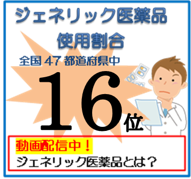 ジェネリック医薬品を使い負担軽減！