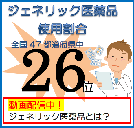 ジェネリック医薬品を使い負担軽減！