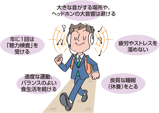 「聞こえ」を悪くする生活に注意しよう