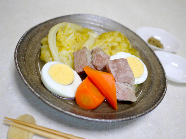 春キャベツと豚肉のポトフ