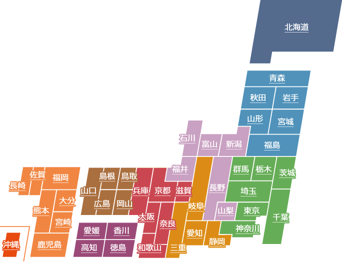 都道府県選択マップ