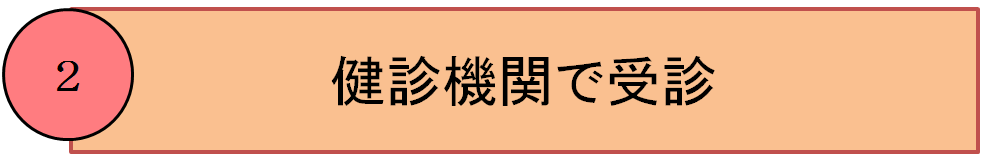 健診機関で受診