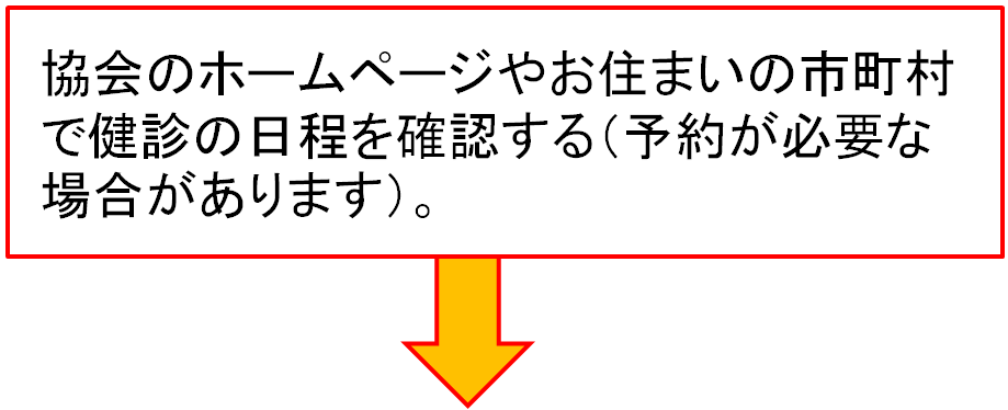 協会のホームページやお住まいの市町村で確認できます。